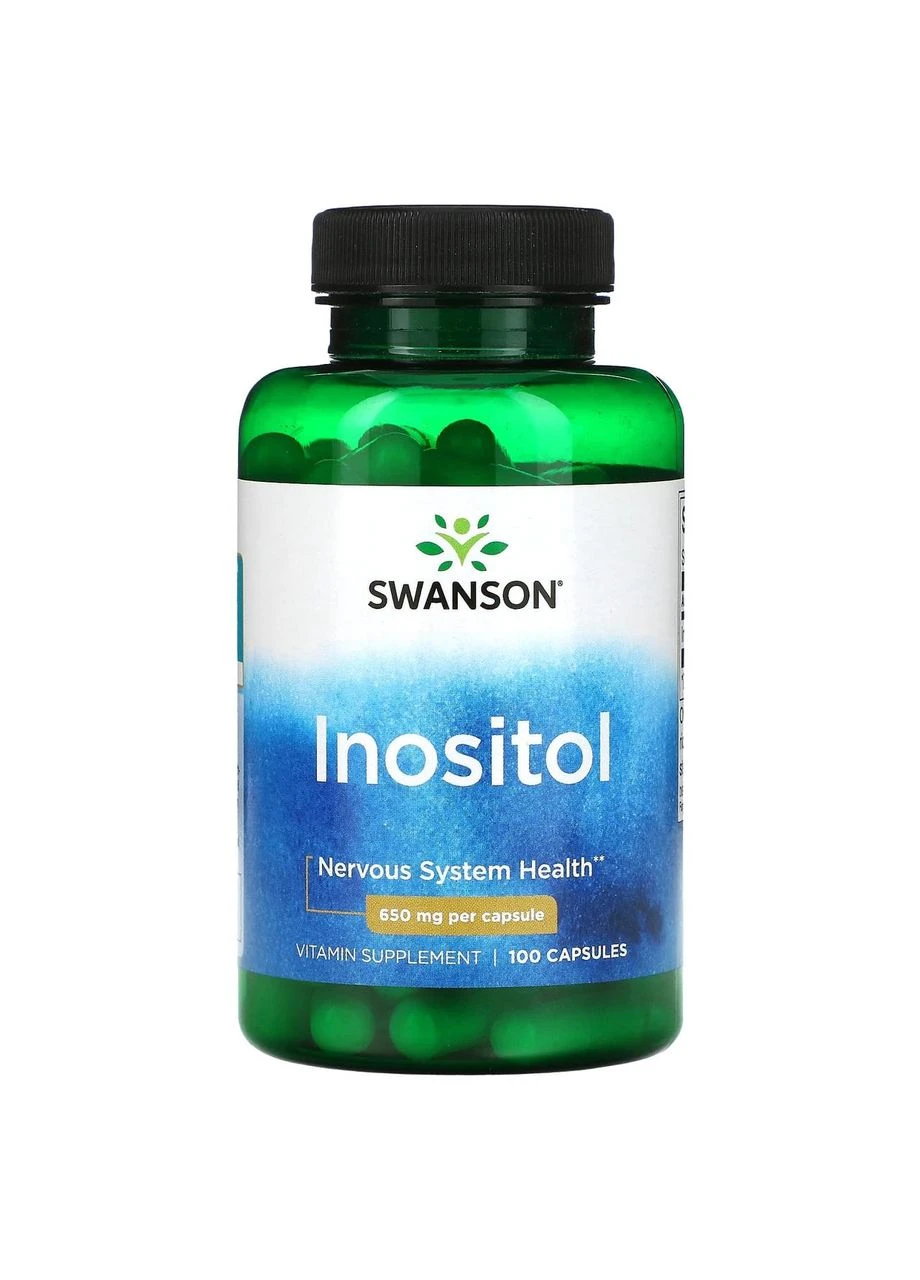 Інозітол, Inositol,, 650 мг, 100 капсул Swanson (382037450)