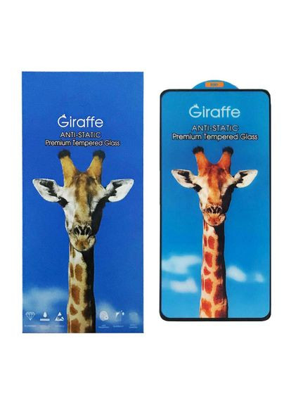 Захисне скло Anti-Static Motorola Moto G04, G24, G24 Power з чорною рамкою Giraffe (316307244)