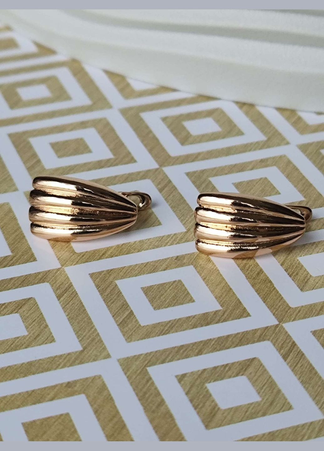 Позолочені сережки мушлі ксюпінг xuping позолота медичне золото медичний сплав Xuping Jewelry (336190233)