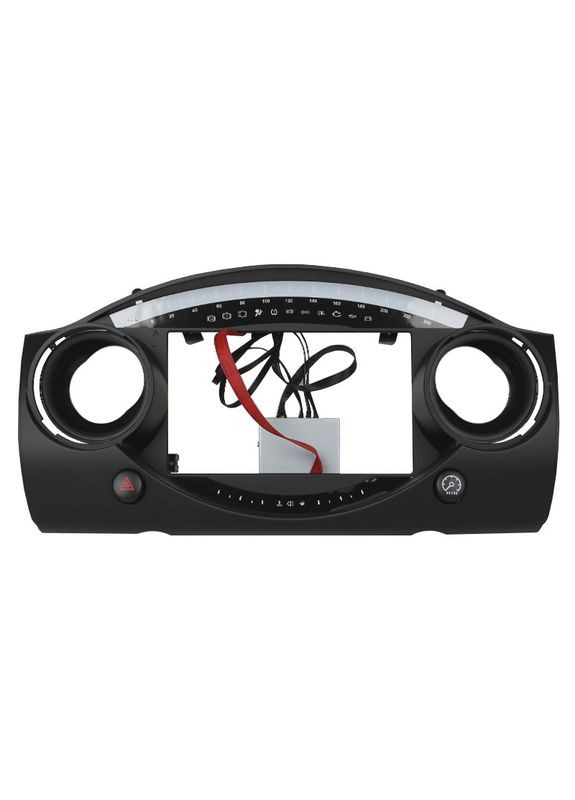 Штатний комплект перехідна рамка 9" BMW Mini Hatch R50 2000-2006 + адаптер живлення Міні Хетч 2 шт. Lesko (349731621)