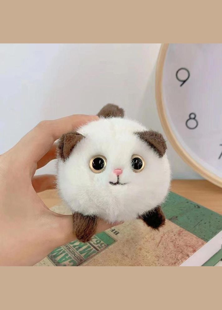 Плюшева іграшка брелок котик з хвостом, що крутиться 15 см (IY0005) No Brand (305772170)