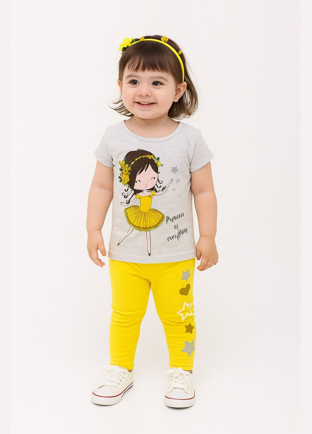 Комбинированный летний костюм (футболка, лосины) trw525811 No Brand Костюм (футболка, лосини)