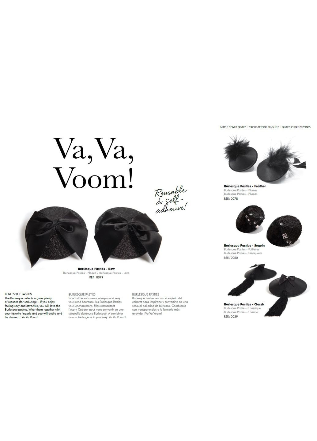 Чорний демісезонний пестиси з китицями burlesque indiscrets Bijoux