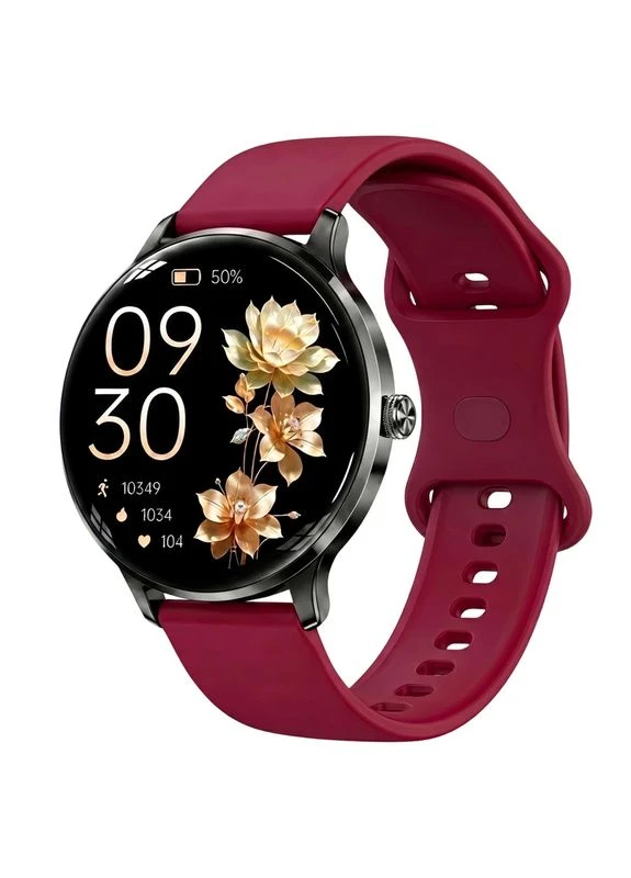 Умные смарт часы Smart Luna Cherry Rubber, 3 ремешка UWatch (399523144)