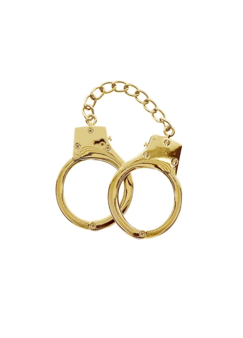 Наручники Gold Plated BDSM Handcuffs, 6,5 см (золотий) Taboom (374627566)