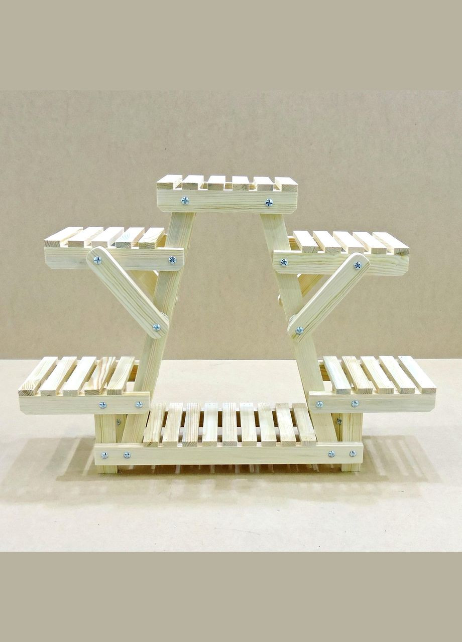 Підставка для квітів з дерева Тулуза бланже (ЦВТ-001701) No Brand (328228230)