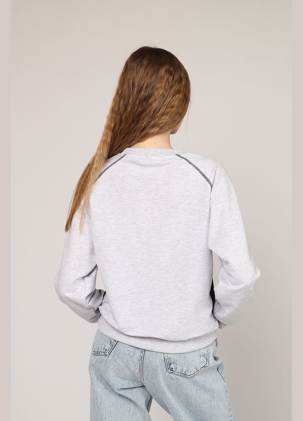 Світло-сірий світшот жіночий колір світло-сірий cb-00270855 Yuki (323142789)