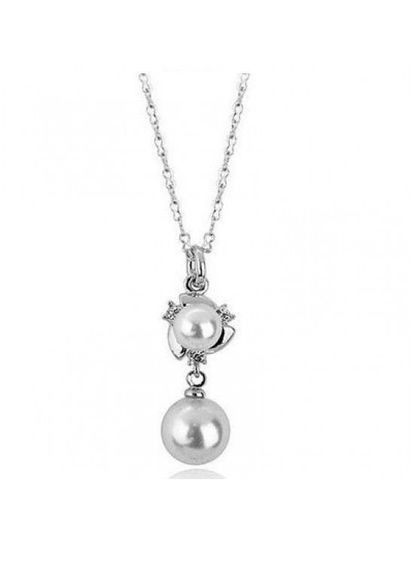 Белый жемчужный ювелирный кулон на цепи, 2422-4891 Fashion Jewelry (336950422)
