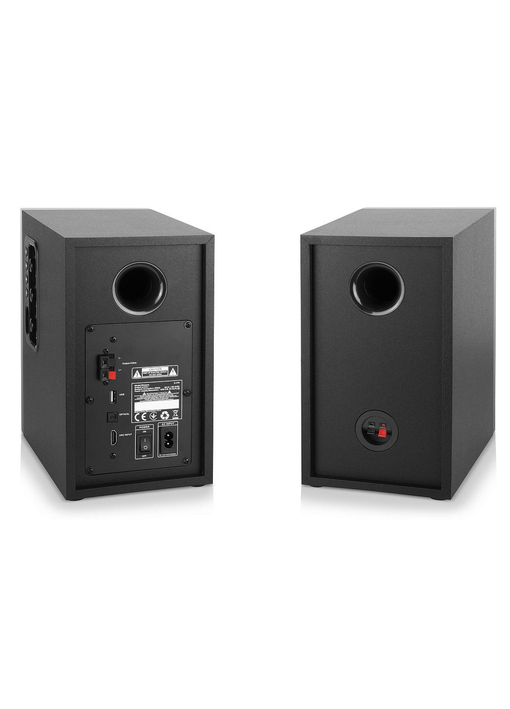 Колонки 2.0 S-470 black (60 Вт, Bluetooth/USB/Optical/Aux (Line-in)/HDMI) Real-El (339059738)