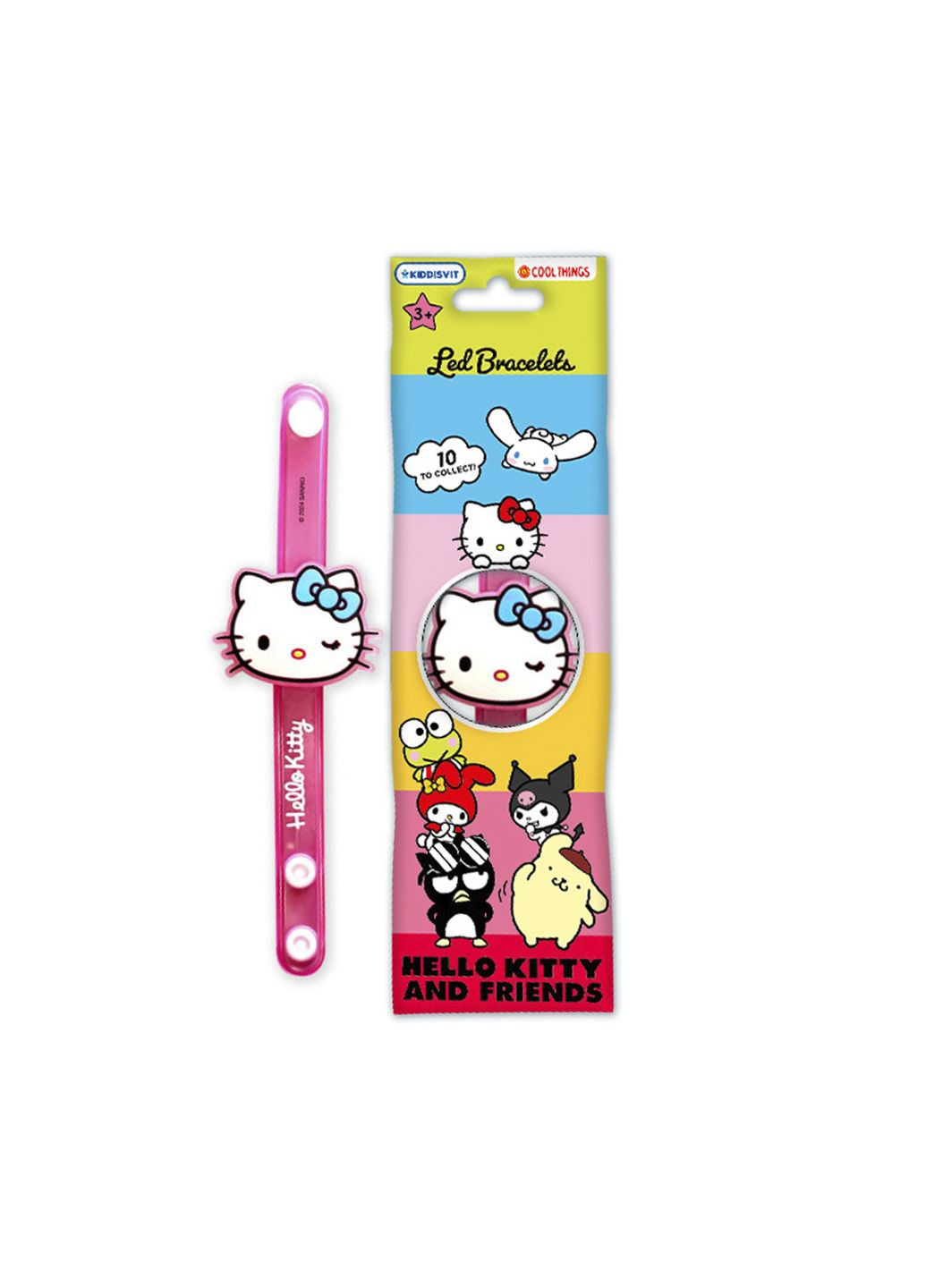 Коллекционный LED-браслет COOL THINGS серии “Hello Kitty” - ХЭЛЛОУ КИТТИ И ДРУЗЬЯ цвет разноцветный CB-00283052 No Brand (350198472)