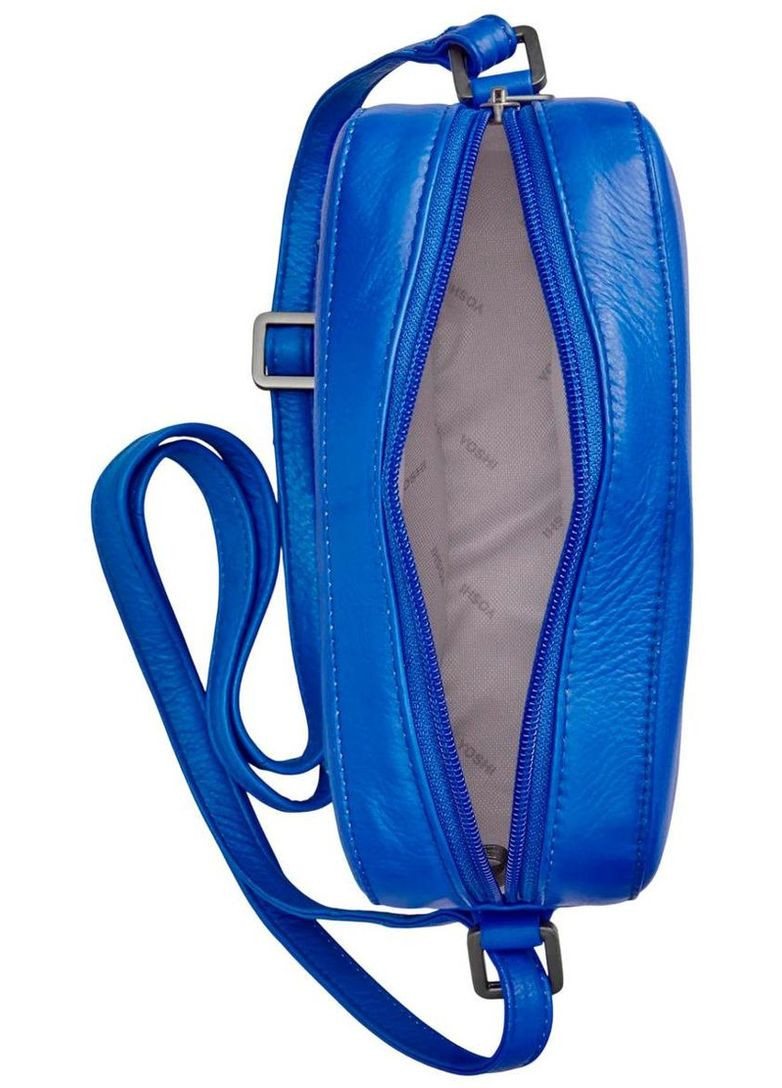 Сумка кроссбоді через плече жіноча шкіряна Синій 35600 Yoshi (334285412)