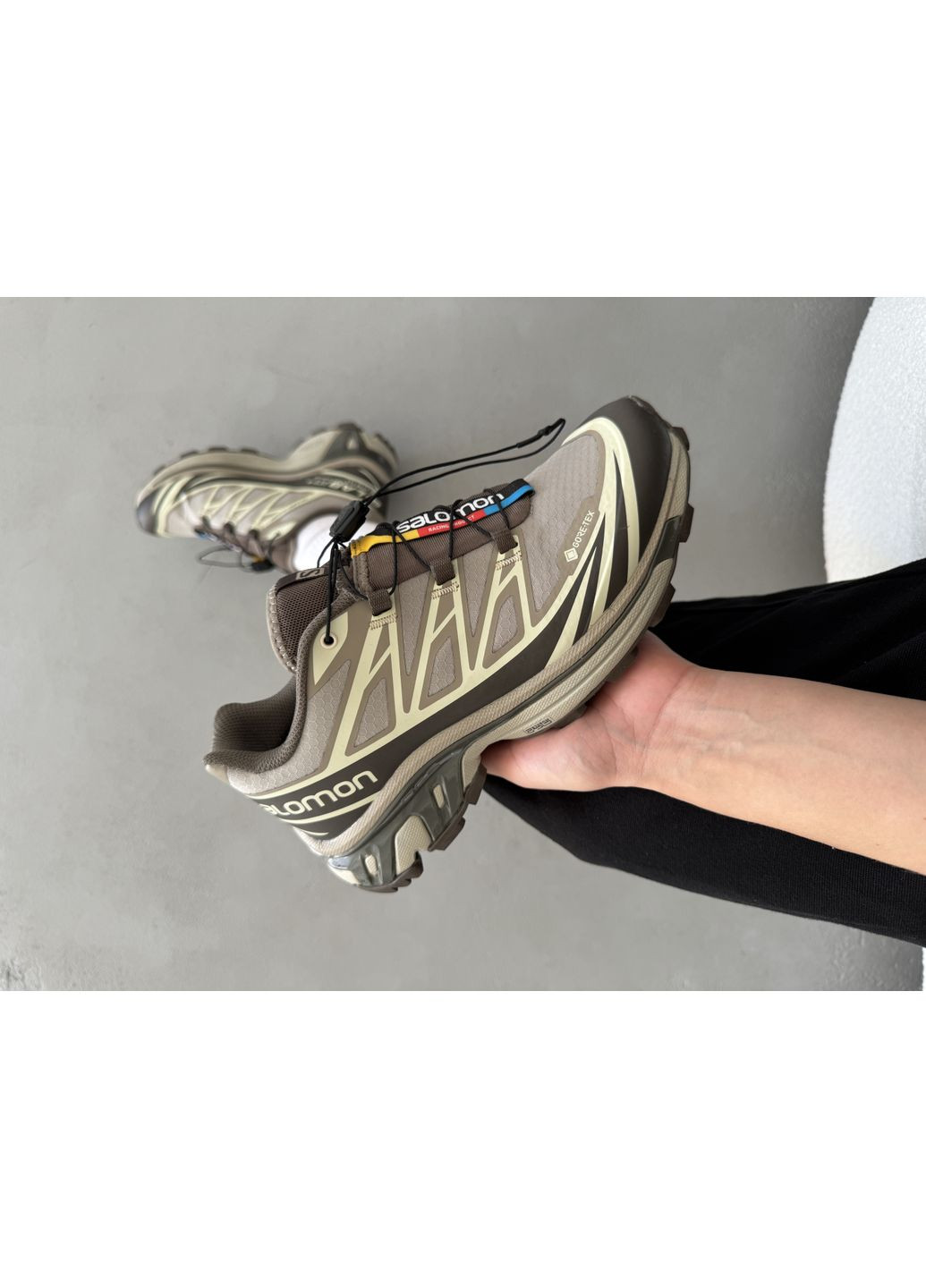 КРОССОВКИ ЖЕНСКИЕ SALOMON S / LAB XT-6 GORE-TEX BROWN САЛОМОН ХТ-6 No Brand комбинированные демисезоны (367169560)