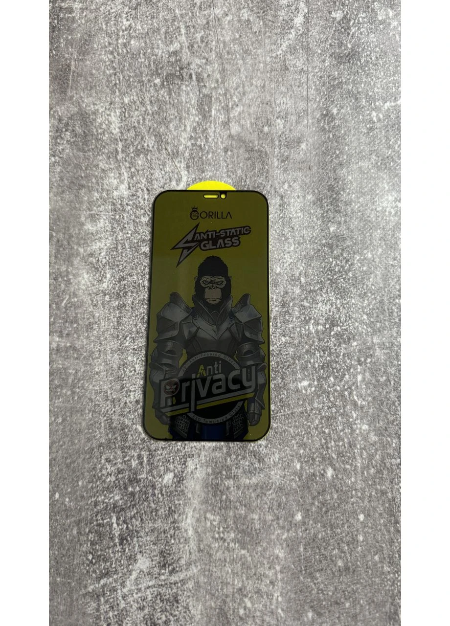 Защитное стекло Антишпион Gorilla для iPhone 12 / Full Glue 0.30 мм No Brand (387171888)