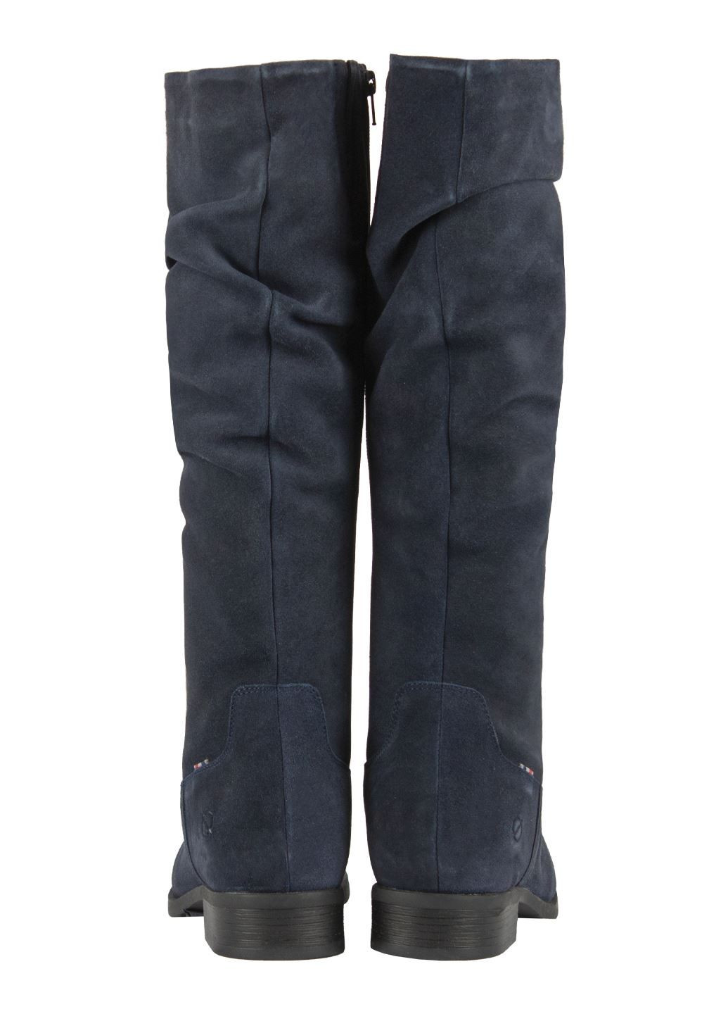 Зимние женские темно-синие замшевые сапоги Paul Vesterbro