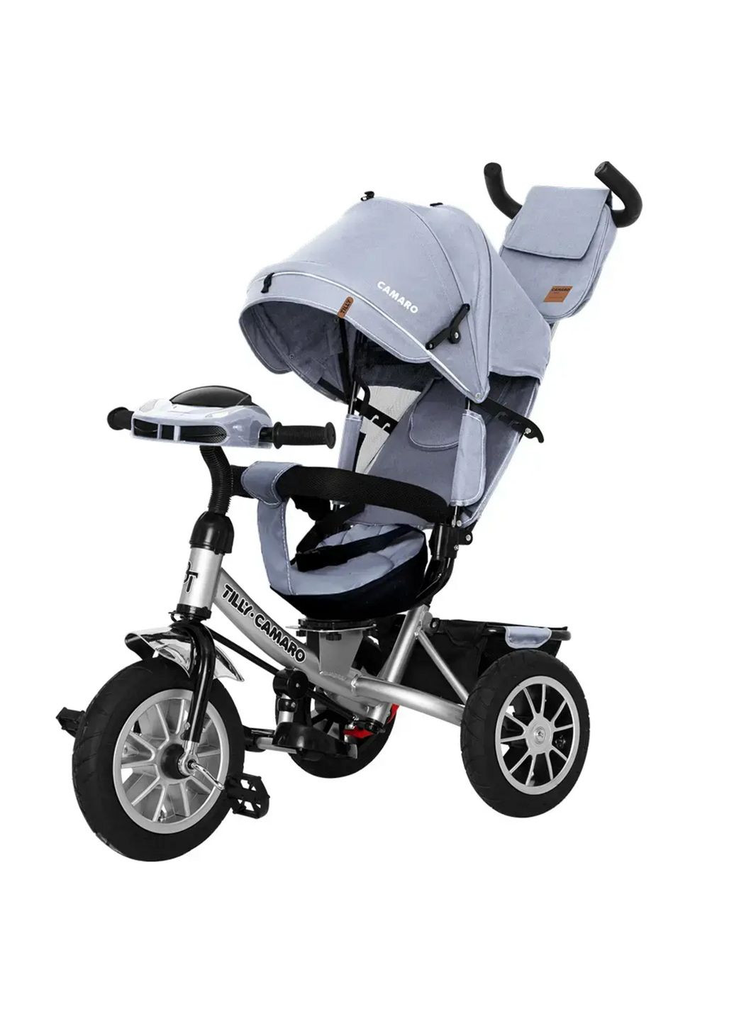 Трехколесный велосипед трансформер Camaro T-362/2 Серый Tilly (317745209)