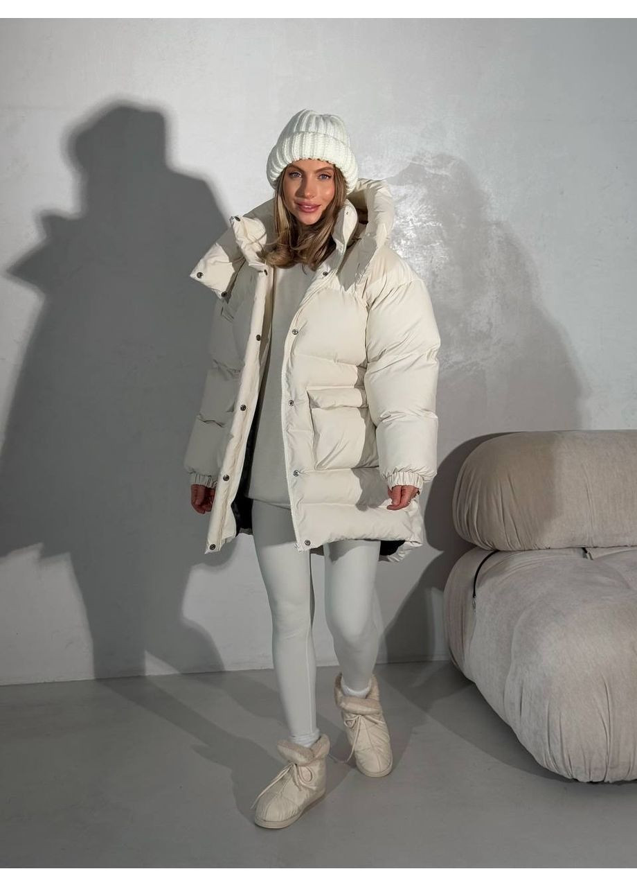 Молочний зимній Пуховик milirud
