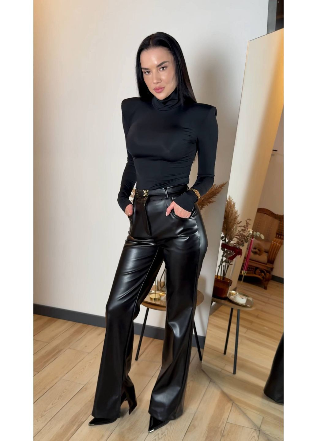 Штаны женские из екокожи Style Point (365754155)