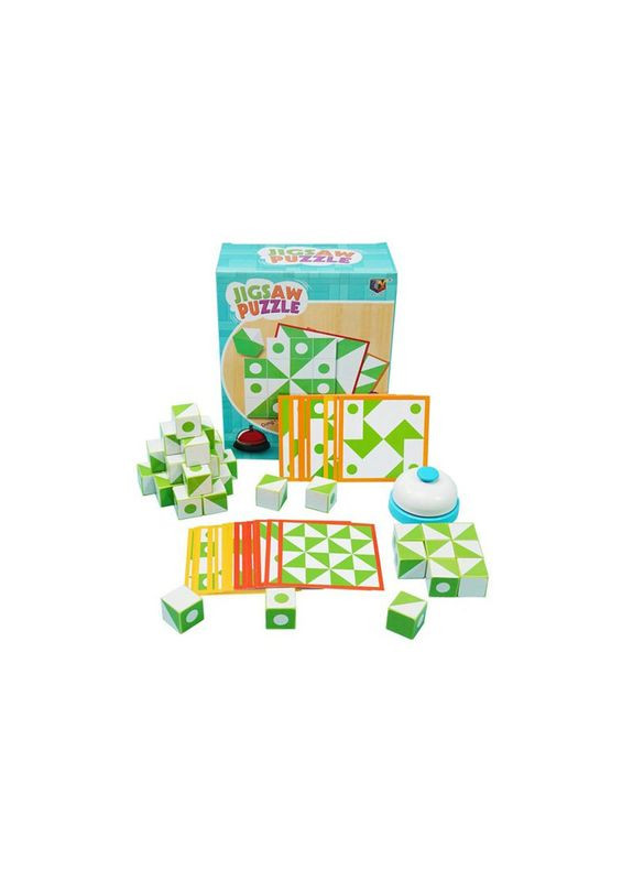 Детская игра "Головоломка" 33FK2 кубики, наклейки, змейка, карточки-задания Bambi (303834562)