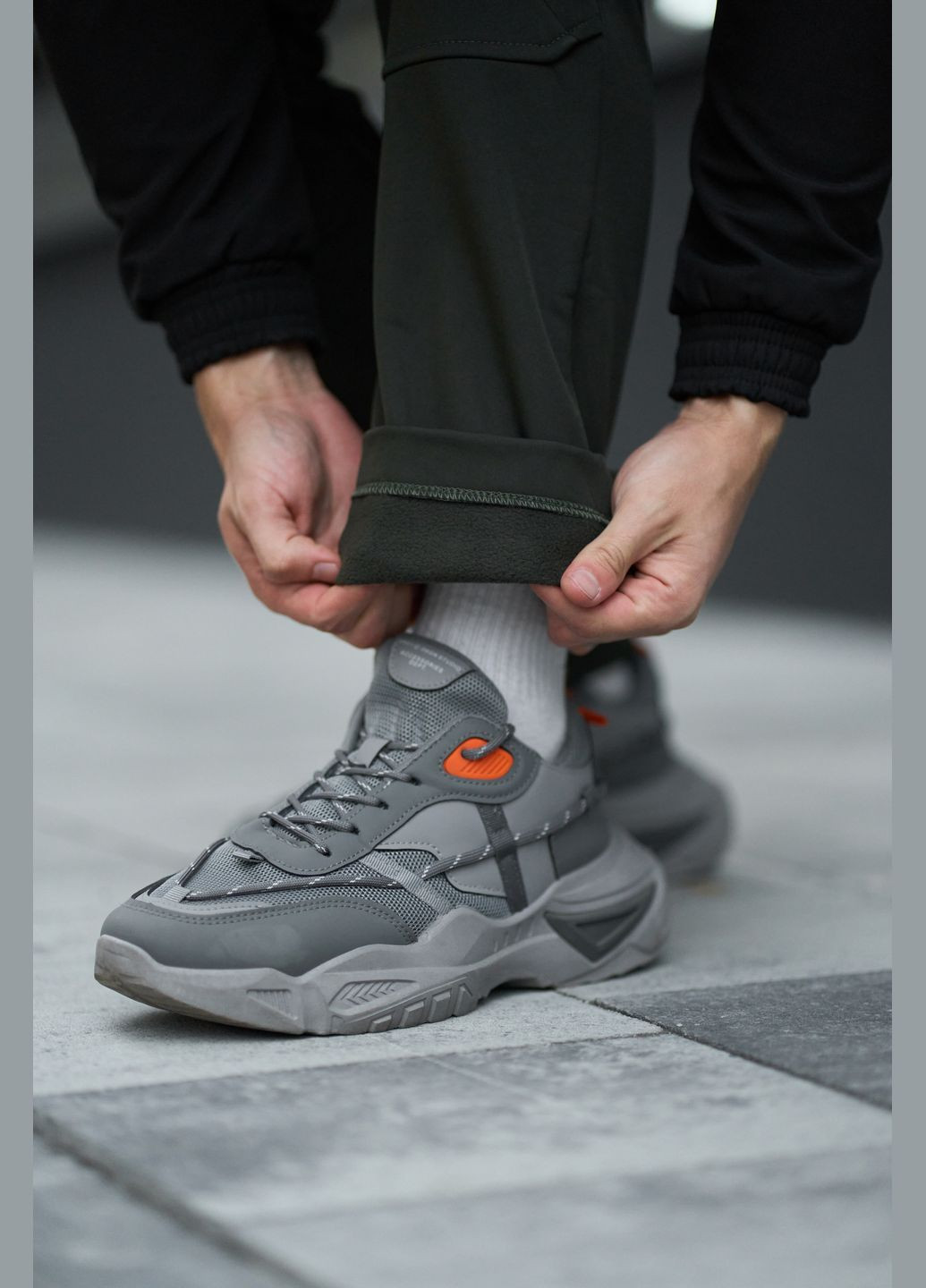 Хаки повседневный, кэжуал зимние брюки Intruder