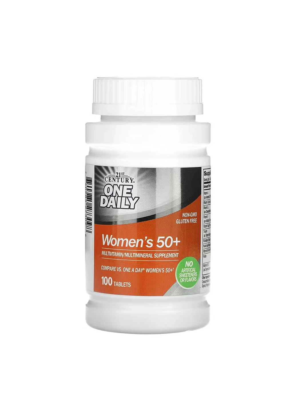 Витамины One Daily Women's 50+ для женщин 50+ 100 таблеток Без ГМО, Без глютена No Brand (400718566)