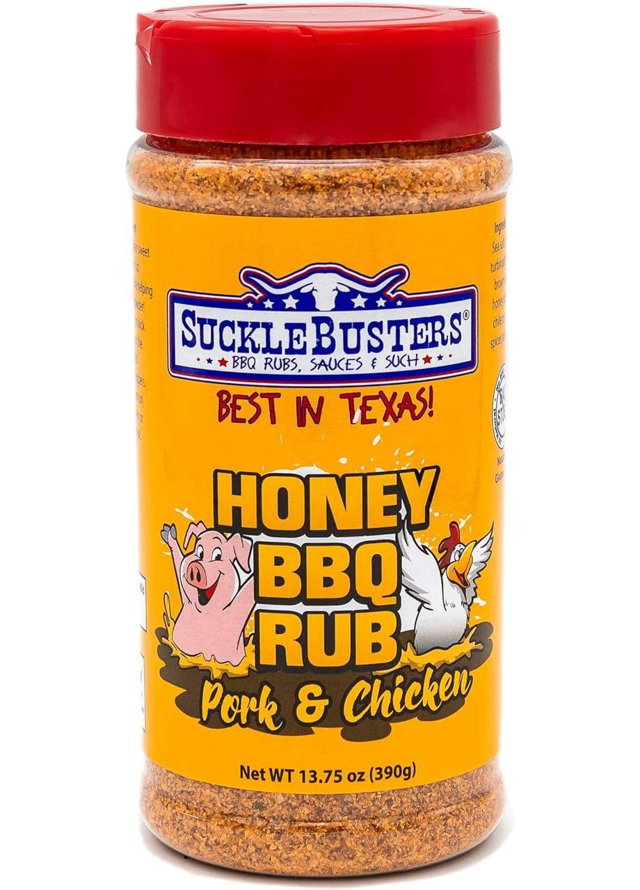 Приправа Honey BBQ Rub - Pork and Chicken для свинини, птиці 390 г SuckleBusters (313293921)