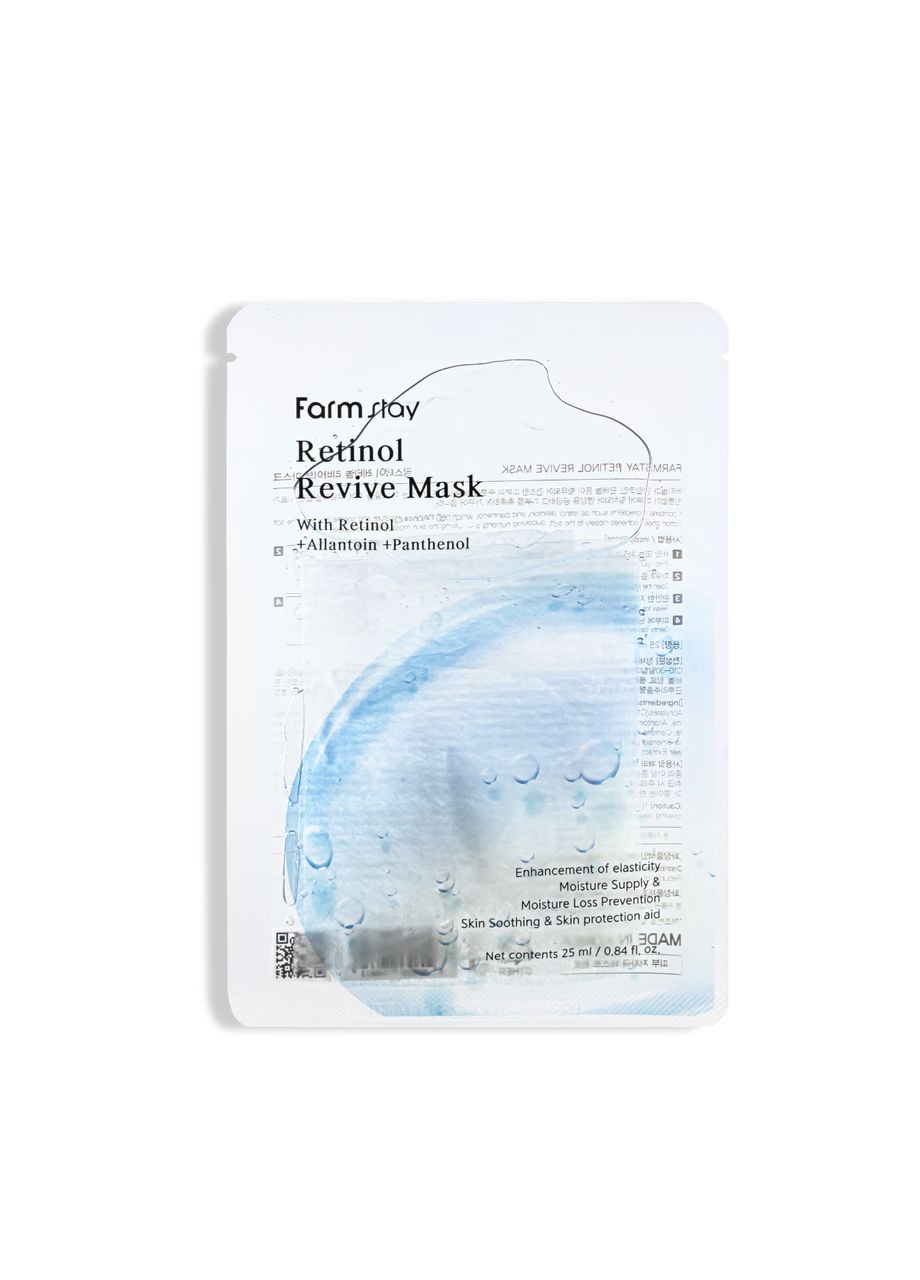 Маска для обличчя Retinol Revive Mask з ретинолом тканинна 25 мл FarmStay (330128315)