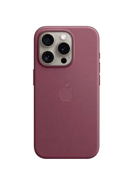 Чохол для iPhone 15 Pro FineWoven Case with MagSafe Mulberry (MT4L3ZM/A) Apple (322906675)