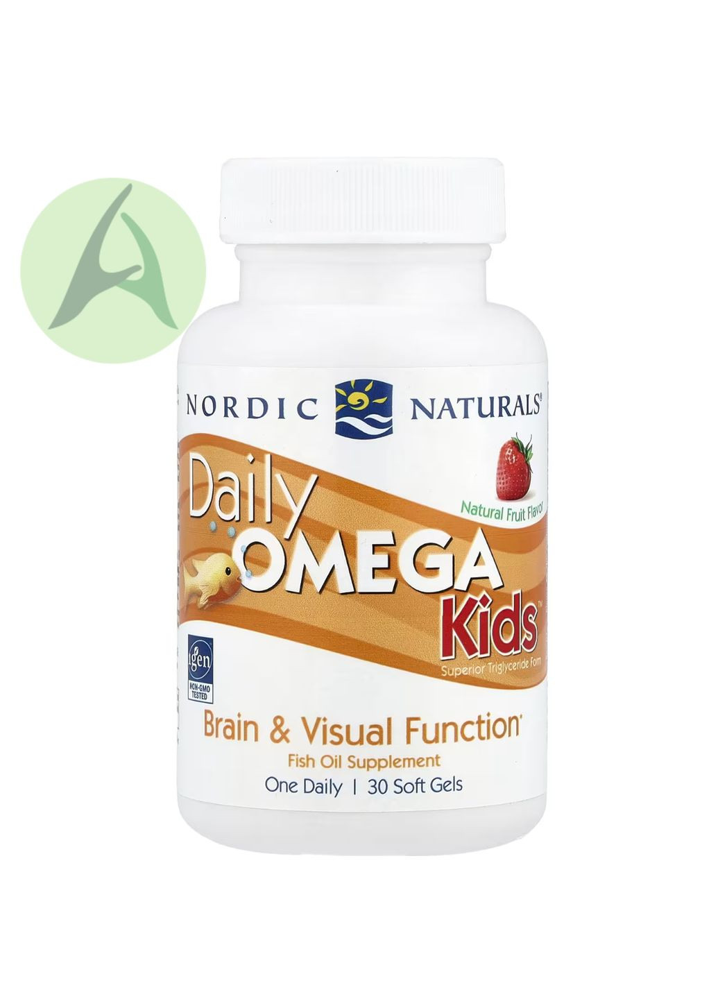 Омега для дітей, для щоденного вживання, зі смаком натуральних фруктів, 340 мг, 30 капсул Nordic Naturals (332987707)