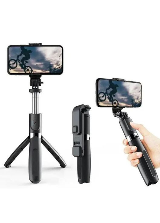Монопод-штатив Fashion Selfie Stick L02 black для телефона, фотоапарата, екшн камери No Brand (335419215)