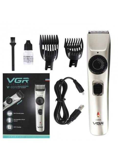 Беспроводная машинка для стрижения волос электрическая V 031 USB CHARGE VGR (364275921)