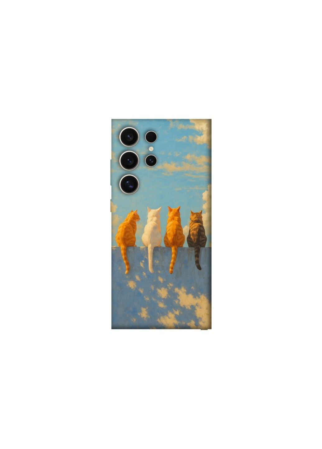 Чехол на Samsung Galaxy S25 Ultra cats on wall Frontalka (352211780)