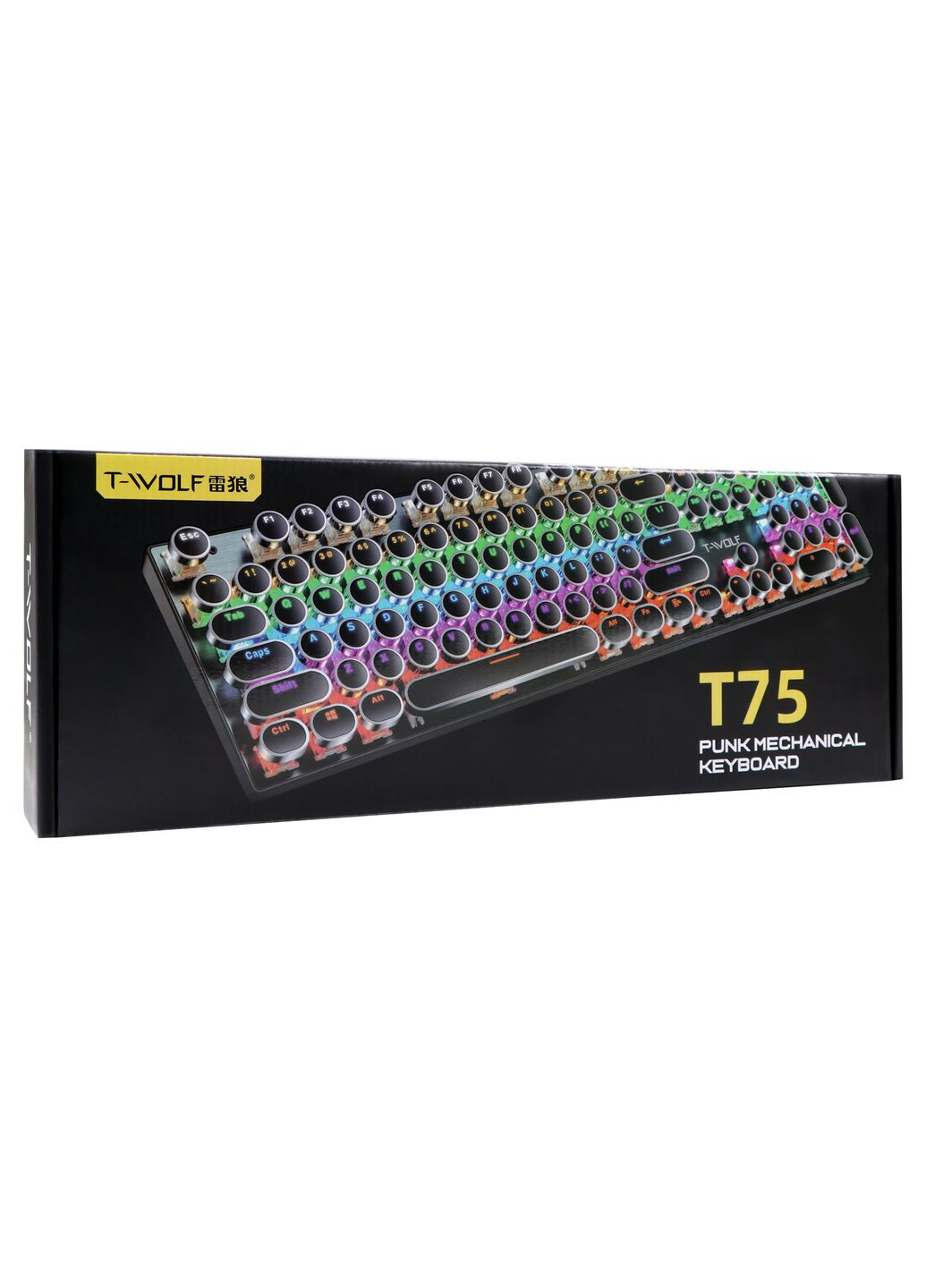 Клавіатура T75 punk LED Blue Switch No Brand (337995378)