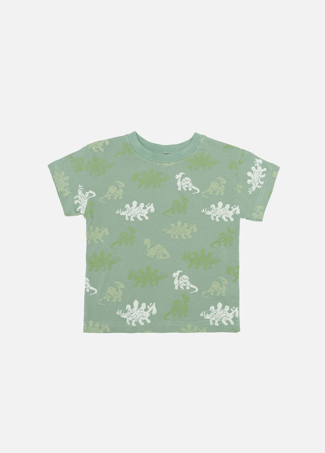 Оливковая летняя футболка с коротким рукавом для мальчика цвет оливковый цб-00246543 First Kids