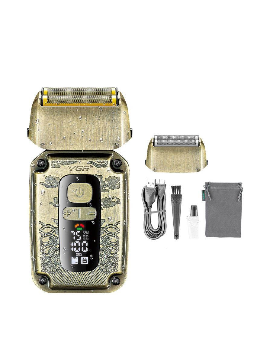 Електробритва-шейвер V-337 бездротова з двома голівками для гоління VGR (317426965)