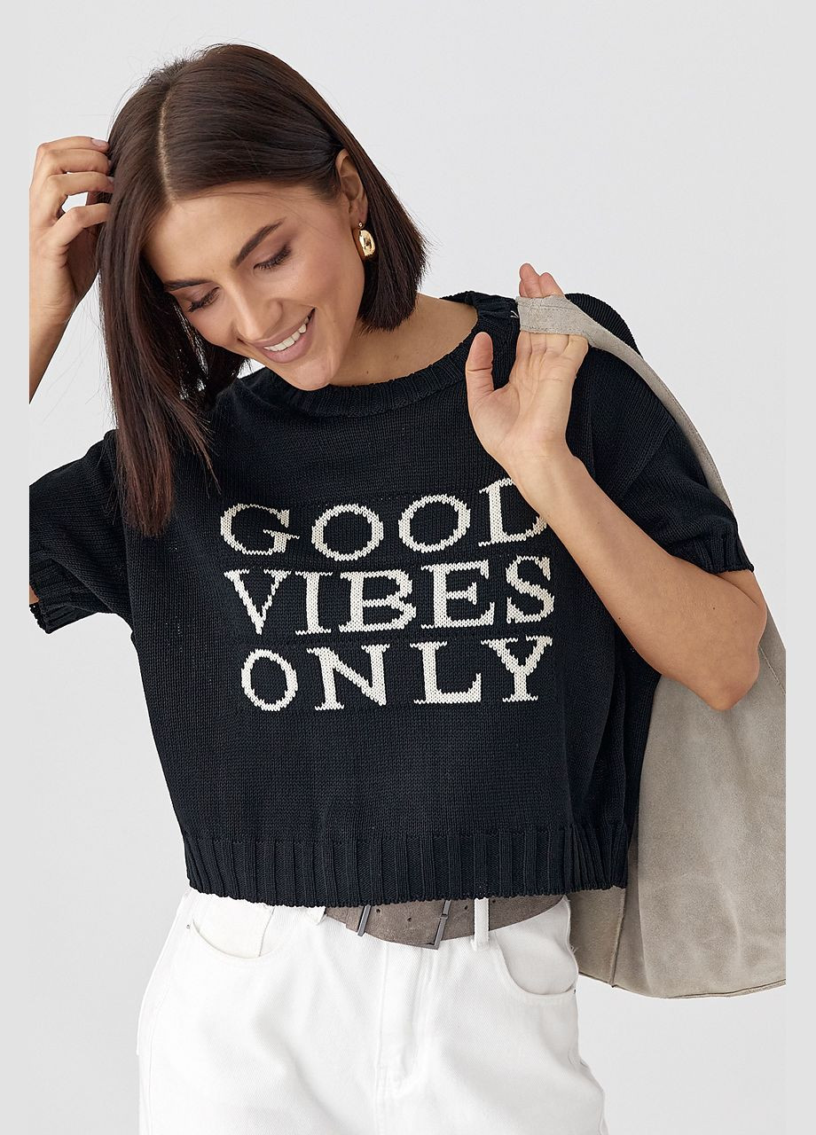 Жіноча трикотажна футболка з написом Lurex - (330988794)