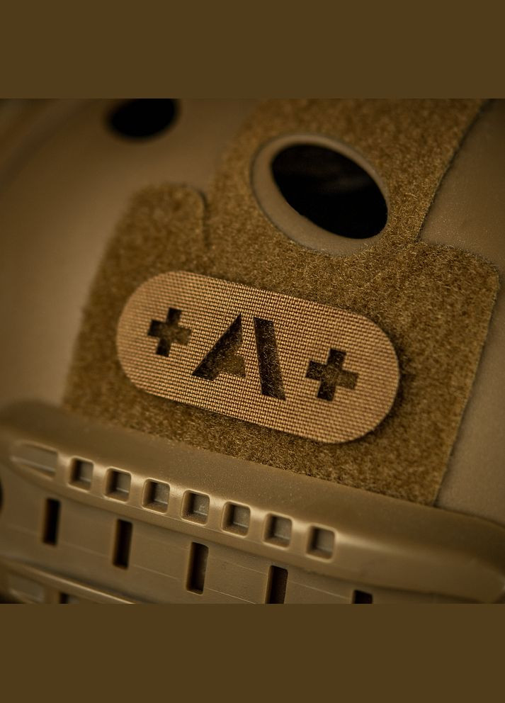 Нашивка группа крови +A+ сквозная Laser Cut Coyote M-TAC (315339419)