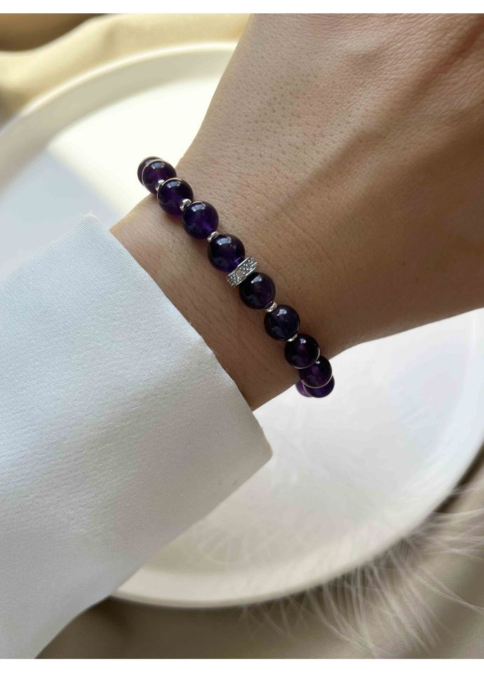 Браслет з каміння аметист 5509 LeBijou (367580266)