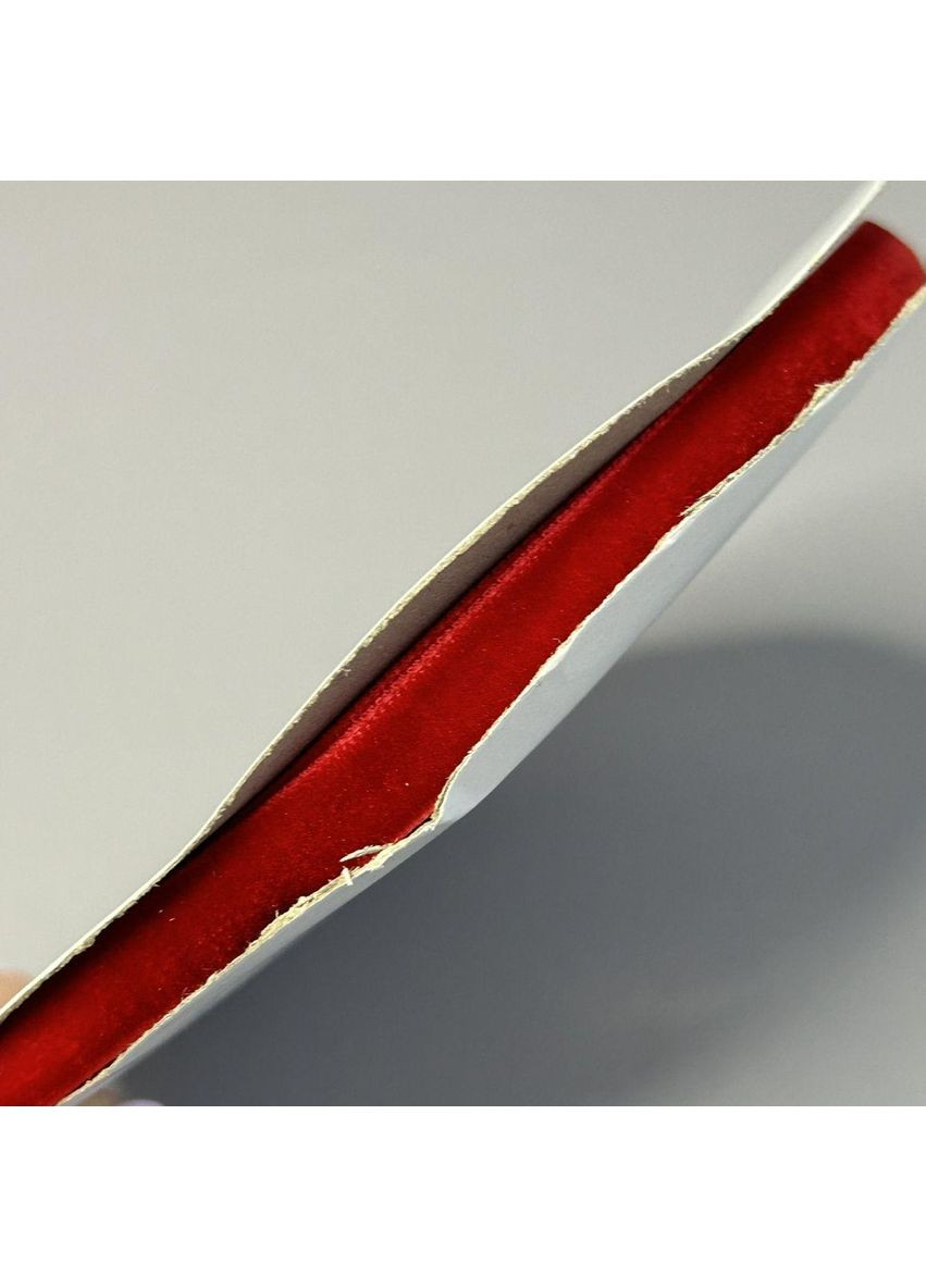 Оксамитова стрічка декоративна 1 см, моток 14 м - червоний Plus-plus (354794305)