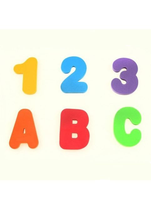 Английские цифры и буквы для ванны WJ087 36 шт компл. No Brand (367958928)