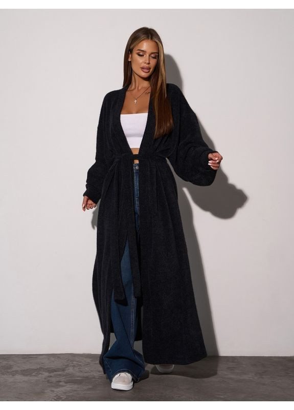 Черный демисезонный кардиган ISSA PLUS