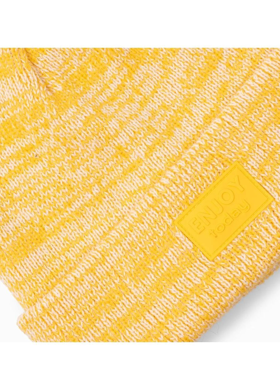 Шапка зима,желтый-белый,. 5.10.15 (364504531)