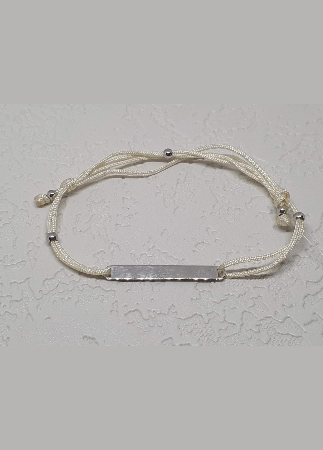 Браслет из текстиля с серебряными вставками. 905-00912 Qvaliz (307150840)