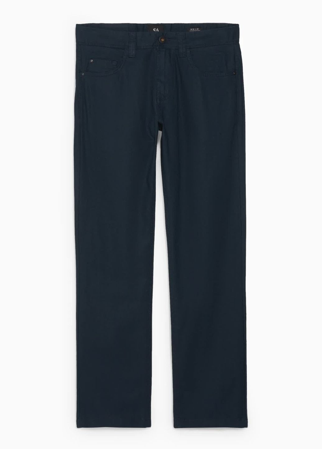 Темно-синие кэжуал летние брюки C&A
