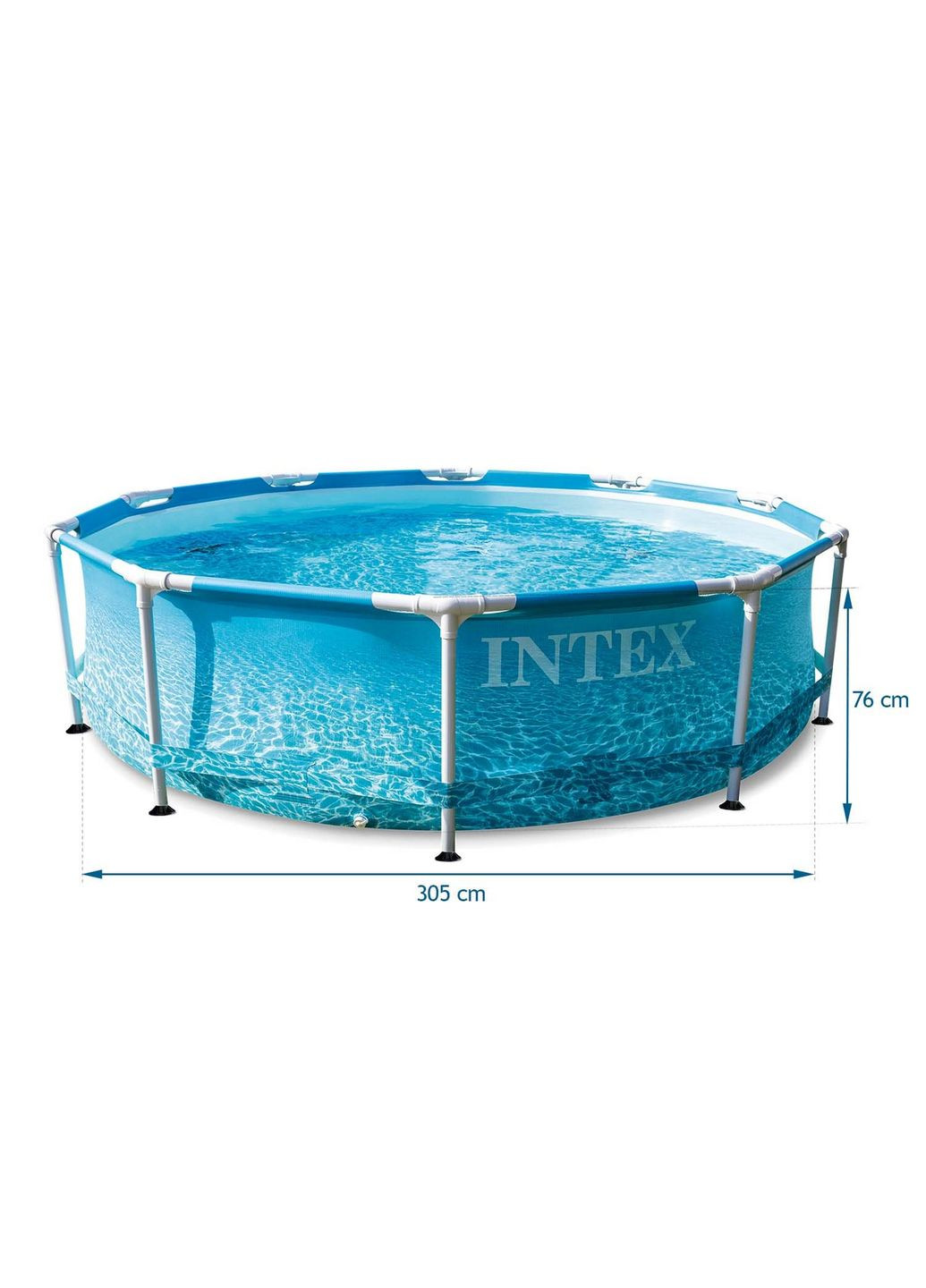 Басейн каркасний 16в1 28208, 305 x 76 см + машина для створення бульбашок Intex (329201108)