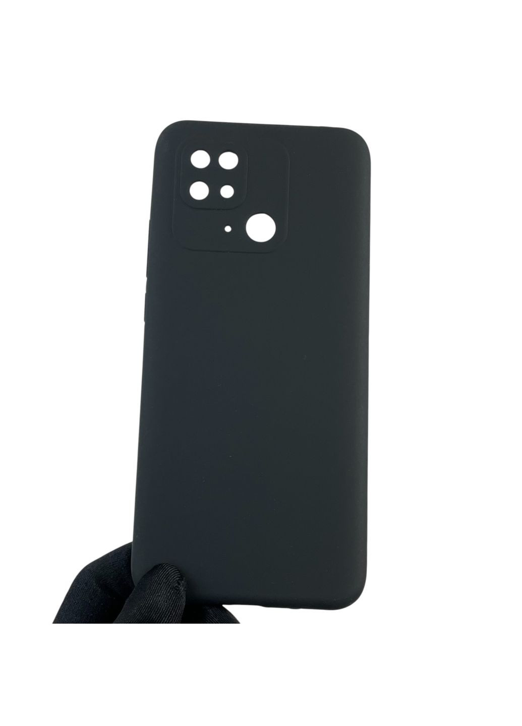 Чехол для Redmi 10C силиконовый с микрофиброй нескользящий на сяоми редми 10с черный Xiaomi (366387719)