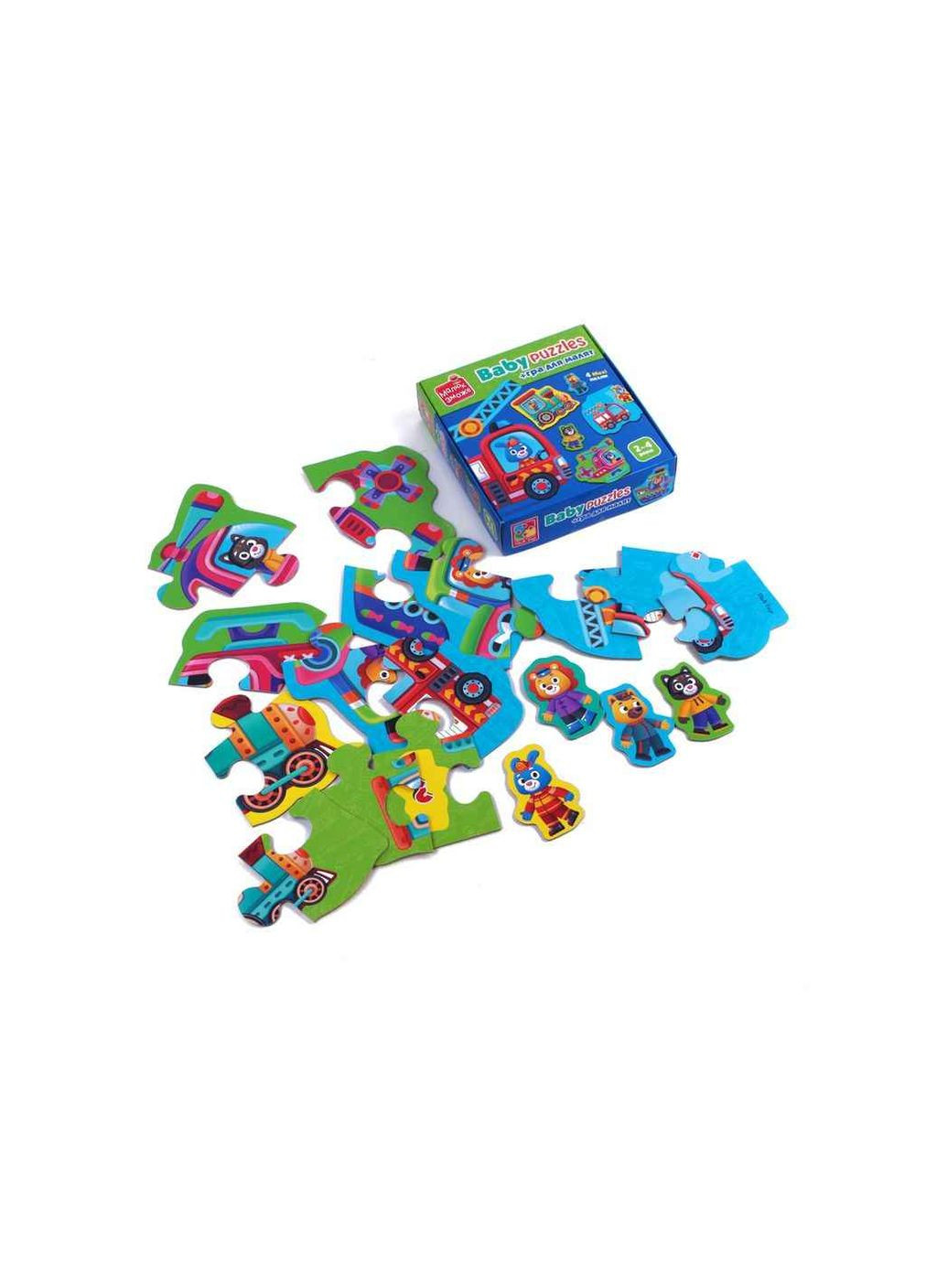 Гра розвиваюча "Транспорт. Тварини." пазли картонні VT1722-28 Vladi toys (366738518)