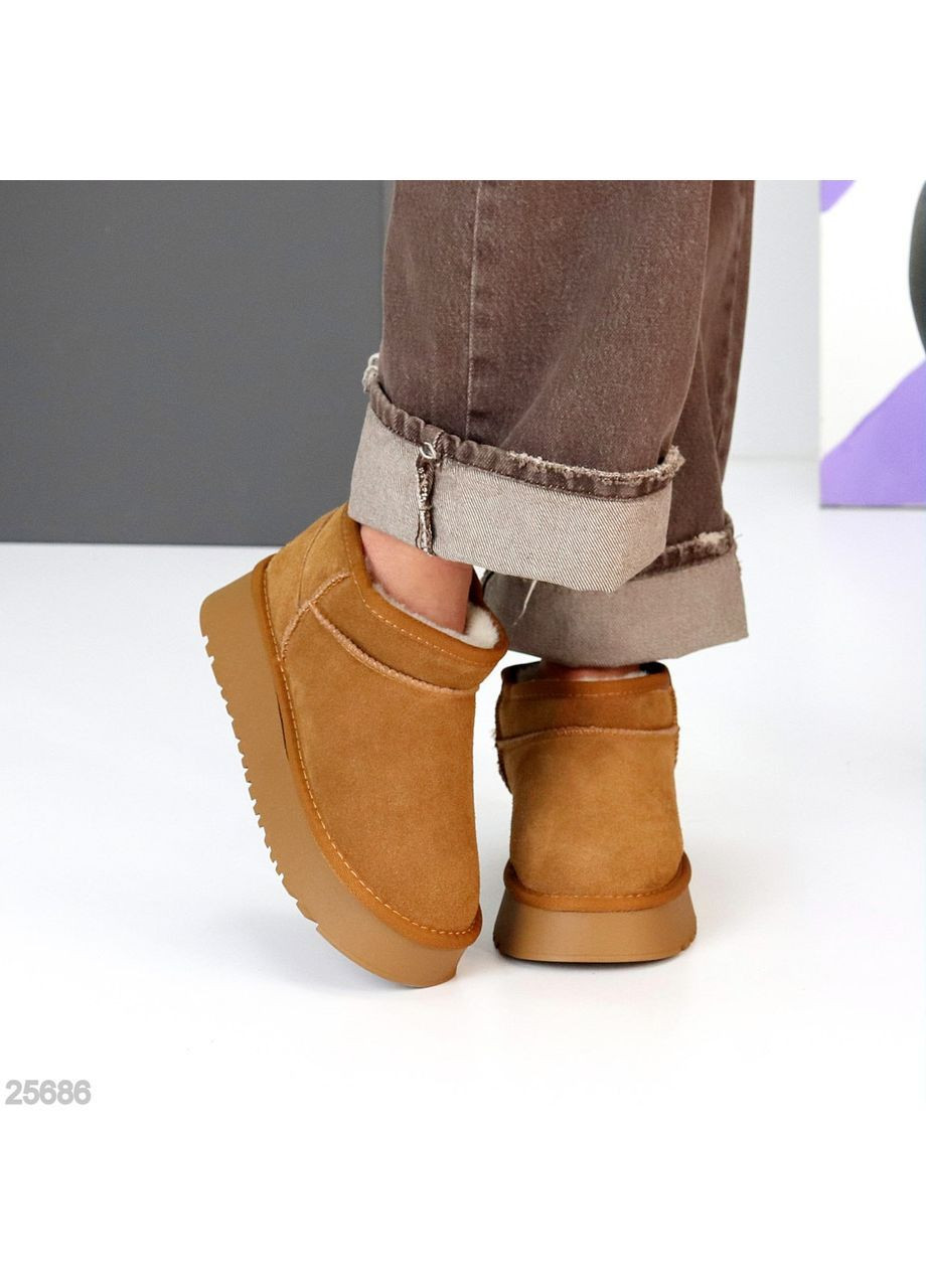 Короткие замшевые Угги Helen (364869841)