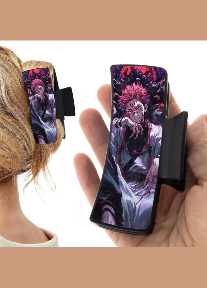 Заколка крабик для волос Аниме Магическая битва #0006 черный No Brand (315630733)