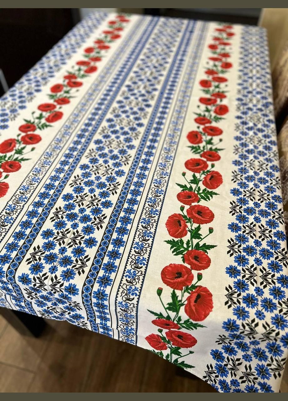 Скатерть с украинским орнаментом гипоаллергенная 150х220 см (П4КЕ05017-53) No Brand (306633488)