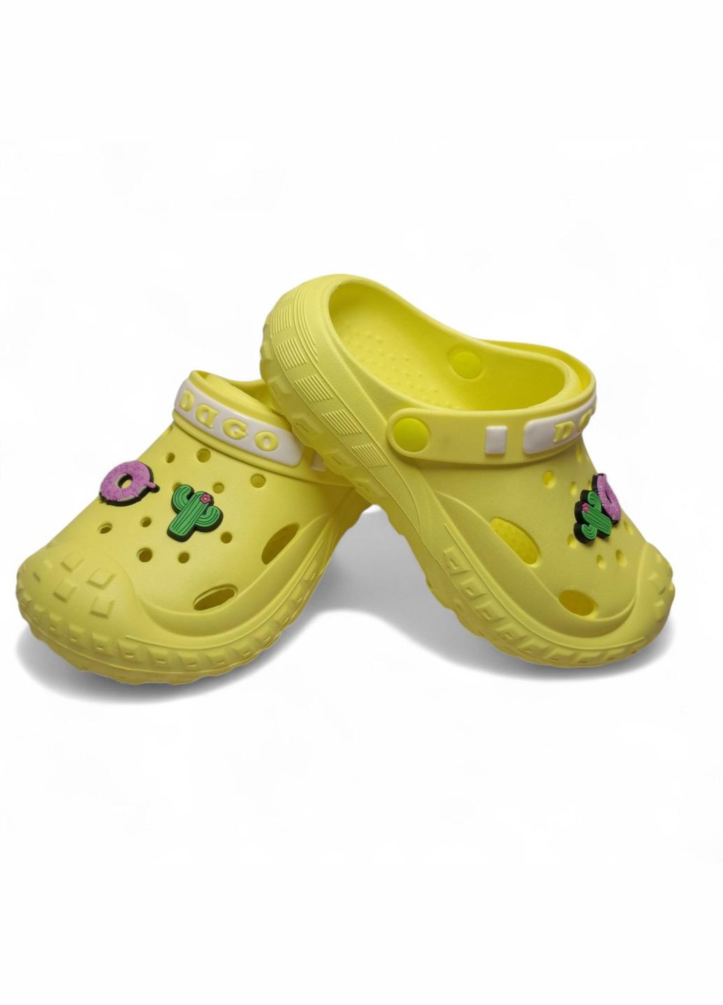 Крокси детские серые с джибитсами размер (17 см) Dago (363319702)